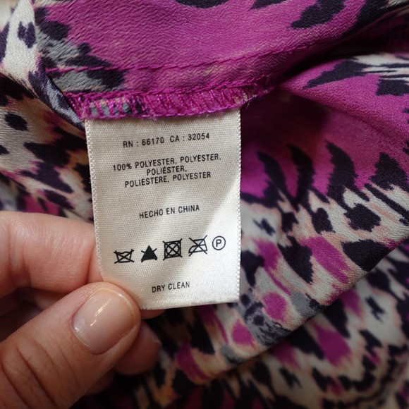 Anthropologie Dress Womens Small Pink Frequencies Shirt Mini Belted Ikat Maeve - Picture 4 of 10